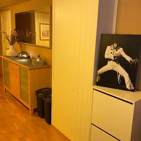 아파트 Sentralt Til Og Torp Flyplass 산데피요르드